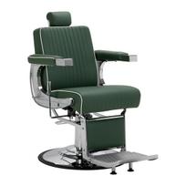 Kirpyklos barberio kėdė Gabbiano Visionerio Green and Chrome