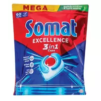 Indaplovių kapsulės "SOMAT Excellence 3in1" 60sk.