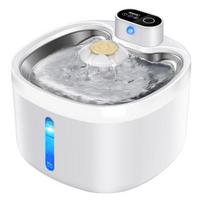 Automatinė gyvūnų gertuvė be laido, 2,6 l, nerūdijantis plienas 304, judesio jutiklis, balta, 1 vnt