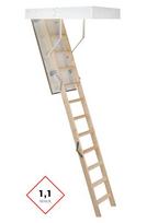Sulankstomos palėpės kopėčios Minka McStep Thermo 33, 140 x 70, 280 cm.
