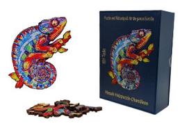 Medinė dėlionė - mozaika - chameleonas, FunTrading, 4962, Wooden puzzles