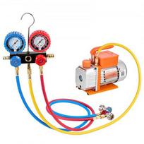 Vakuuminis siurblys ir manometrų rinkinys, 3,5 CFM, vienpakopis, HVAC, su nešiojimo krepšiu
