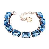 Apyrankė moterims DiamondSky „Radiance (Aquamarine Blue)“ su Swarovski kristalais, Liugsõlm