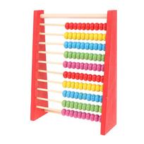 Medinis „Abacus“ vaikų matematikos mokomasis žaislas skaičiuojamas karoliukų skaičiavimas mėlyna