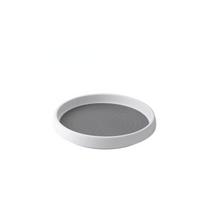 Neslystantis „Lazy Susan“ patefonas, besisukantis prieskonių laikiklio laikiklis spintelėms, sandėliukams, stalviršiams ir šaldytuvams Single layer Small pilka/balta