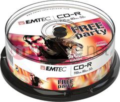 Emtec CD-R 700MB 52x25 vnt.(ECOC802552CB)