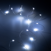 Rebel Šviesos lempos - 20 mini LED - šaltai balta