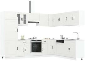 Virtuvinių spintelių komplektas, 14 dalių, Kalmar, balta