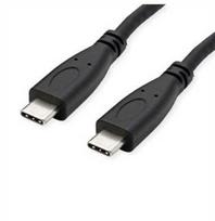 USB kabelis Roline USB-C - USB-C 1 m juodas (11.02.9057)