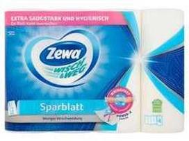 ZEWA virtuviniai rankšluosčiai „Wisch&Weg extra long“, 2 sluoksnių, 4 ritinėliai