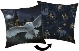 Poduszka dekoracyjna 40x40 Harry Potter Hogwarts grafito JF24