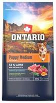 Ontario Puppy Medium ėriena & Brown ryžiai 6.5kg