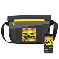 „Divoom Pixoo“ diržinis krepšys V Premium, atsparus oro sąlygoms, LED Pixel Art ekranu ir programėlės valdymu, juodas