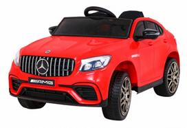 Elektrinis automobilis vaikams Mercedes Benz Glc63s raudonas, Mp3, Led