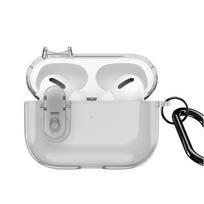„Dux Ducis Apple AirPods 4 PECL“ serijos PC+TPU dėklas su kabliuku, pilkas