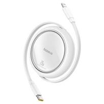 Baseus Free2pull 20w 1m Usb-c į Lightning kabelis (baltas), Balta