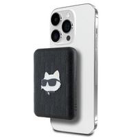 Atsarginis maitinimo šaltinis ("Power Bank") Karl Lagerfeld - Karl Lagerfeld MagSafe Powerbank su įspausta Choupette galvute, 5000mAh, juodas