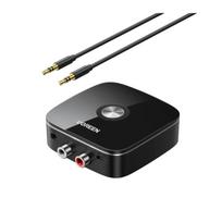 Bluetooth adapteris imtuvas Ugreen CM123 2xRCA/AUX Bluetooth 5.0 juodas (30445)