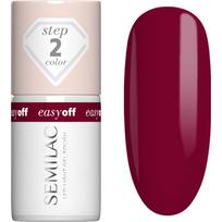 Semilac Easy Off Step 2 gelinis nagų lakas, stingstantis UV / LED lempos šviesoje atspalvis Cherry Coke 7 ml
