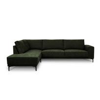 Žalios spalvos kampinė sofa iš šenilinio audinio (su kairiuoju kampu/„L“ formos) Copenhagen – Scandic