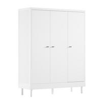Baltos spalvos iš buko masyvo vaikiška spinta 146x190x55 cm Forrest – Vipack