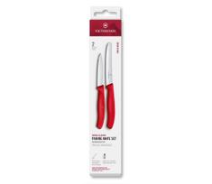 Victorinox - 2 vnt. SWISS CLASSIC daržovių peilių rinkinys, raudonas