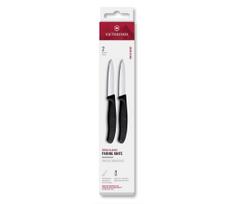 Victorinox - SWISS CLASSIC daržovių peilių rinkinys, 8 cm, 2 vnt., juoda