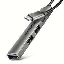 AXAGON ALU STRIP USB-C 4-port hub | HUE-STC
