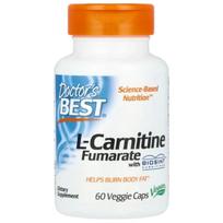 Doctor's Best L-karnitinas 500 mg – 60 vegetariškos kapsulės