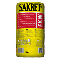 Plytelių klijai SAKRET FKW, padidinto elastingumo, baltos sp., 25 kg
