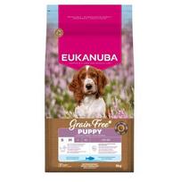 EUKANUBA Grain Free Puppy Small/Medium Ocean Fish - sausas maistas šunims - 3kg