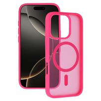 Tel Protect Aura Matte Magsafe dėklas skirtas Apple iPhone 16 Pro hot rožinės spalvos