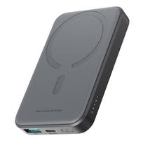 Powerbank Joyroom JR-W020 Mini 5000mAh USB-A USB-C inductive 20W – juodos spalvos + USB-C / USB-C cable