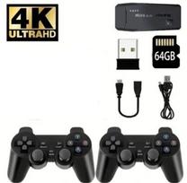 Žaidimų konsolė Belaidė retro žaidimų konsolė 2 valdymo pultai, 64GB
