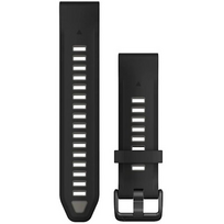 GARMIN Quickfit 20mm Silicone black/pebble grey watch band