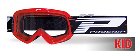 PROGRIP 3101CH Youth raudoni akiniai su skaidriu lęšiu 3113