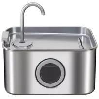 PawHut katės fontanėlis 3,2 l, geriamasis fontanėlis katėms su tyliu siurbliu ir aktyvintos anglies filtru