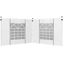 Pavėsinės šoninių skydų rinkinys, 3x3/3x6 m, balti