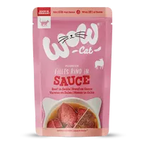 Wow Wet Cat Food - Beef in Gravy( Jautienos filė gabaliukai padaže) 85 g