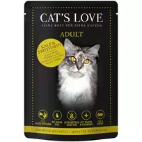 Cat’s Love Wet Cat Food Adult – mix veal & turkey  (suaugusių kačių paštetas su veršiena ir kalakutiena su katžole, be grūdų), 85 g