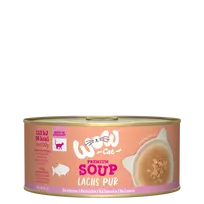 WOW Super Premium cat snack Soup with salmon( Kačių skanėstas – Lašišos sriuba)