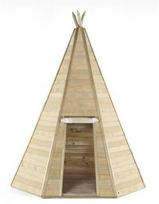 Plum didelis Tipi medinis žaidimų namelis vaikams