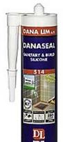 Dana Lim As Dana Glue Danaseal 514 pilkas - Sanitarinis ir statybinis silikonas 300 ml, neutralus, didelio elastingumo hermetikas