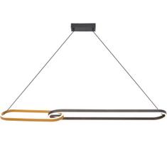 Zuma Line P241145502A - LED pakabinamas šviestuvas RAVON ant laido 2xLED/40W/230V juoda/auksinė
