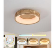 Brilagi - LED lubinis šviestuvas FALCON WOOD MODERN LED/30W/230V Ø 45 cm, medinis