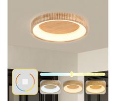 Brilagi - LED lubinis šviestuvas FALCON WOOD MODERN LED/40W/230V Ø 60 cm, medinis