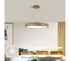 Brilagi -LED pakabinamas šviestuvas ant laido FALCON WOOD LED/40W/230V 3000/4000/6000K 60 cm medinis