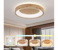 Brilagi-LED lubinis šviestuvas FALCON WOOD LED/40W/230V 3000/4000/6000K, 60 cm, medinis