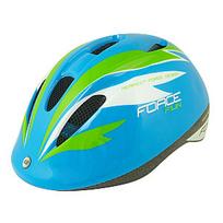 Apsauginė šalmė vaikams Force Fun Stripes Blue/Green/White M (52-56 cm)