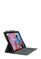 LOGITECH Slim Folio Case with integrated wireless Bluetooth keyboard – Quertz Grey, for Apple iPad 10.9 (10th Generation) / 11 (11th Generation)